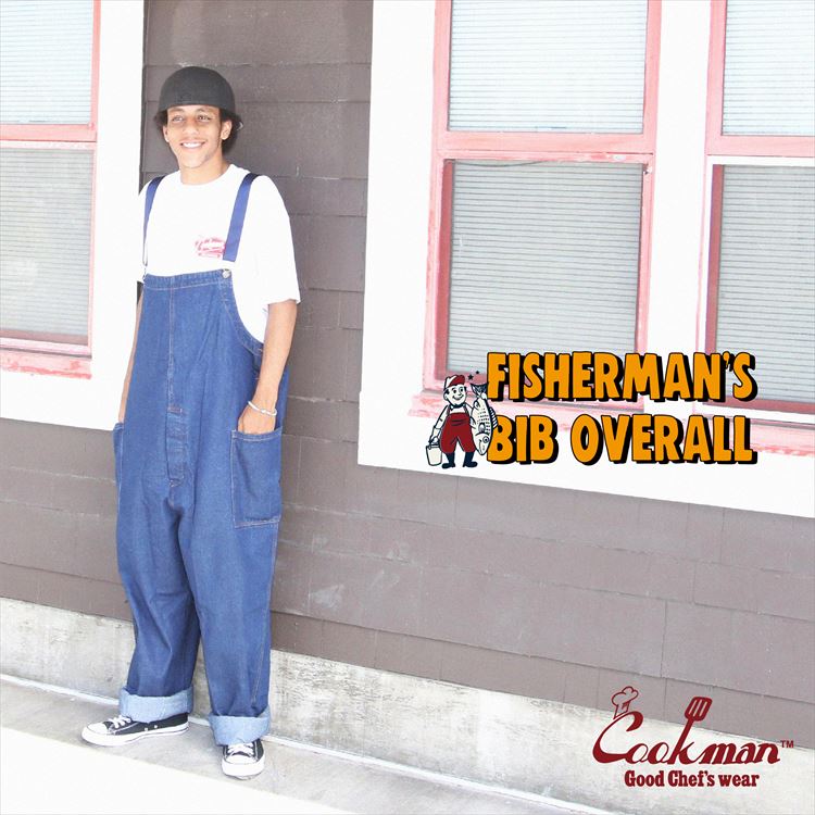 COOKMAN　オーバーオール　"FISHERMAN'S BIB OVERALL"　(Denim / Navy)