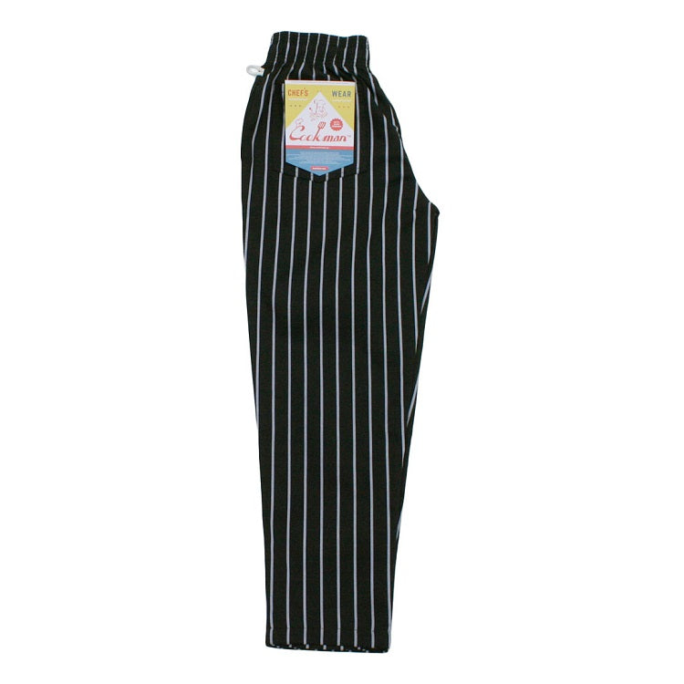 COOKMAN　シェフパンツ　"CHEF PANTS"　(Stripe / Black)