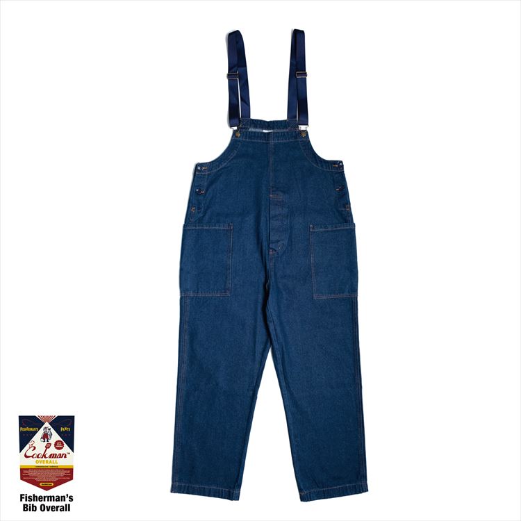 COOKMAN　オーバーオール　"FISHERMAN'S BIB OVERALL"　(Denim / Navy)