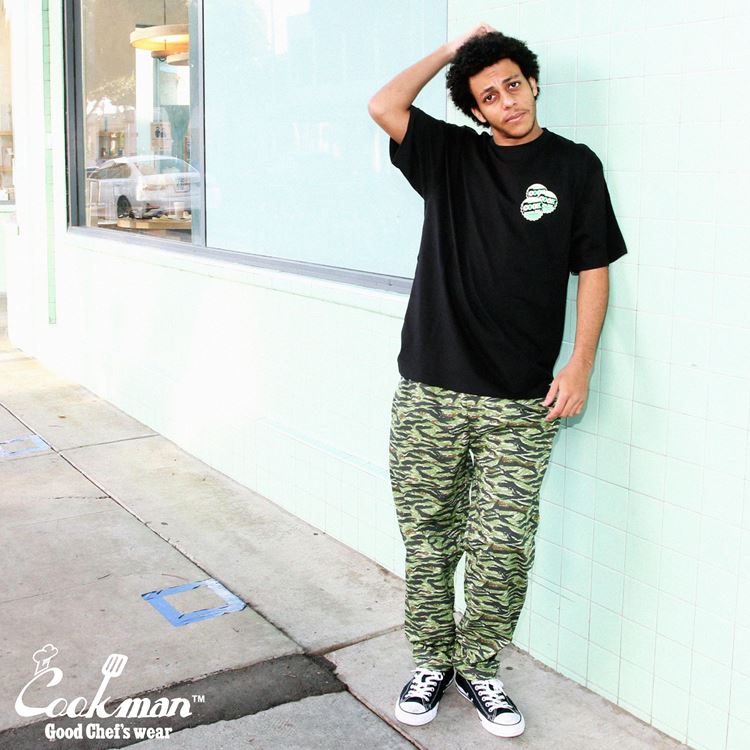 COOKMAN シェフパンツ "CHEF PANTS" (Ripstop / Tiger Camo Green)