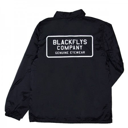 BLACK FLYS コーチジャケット "MISSION COACH JACKET" (Black)