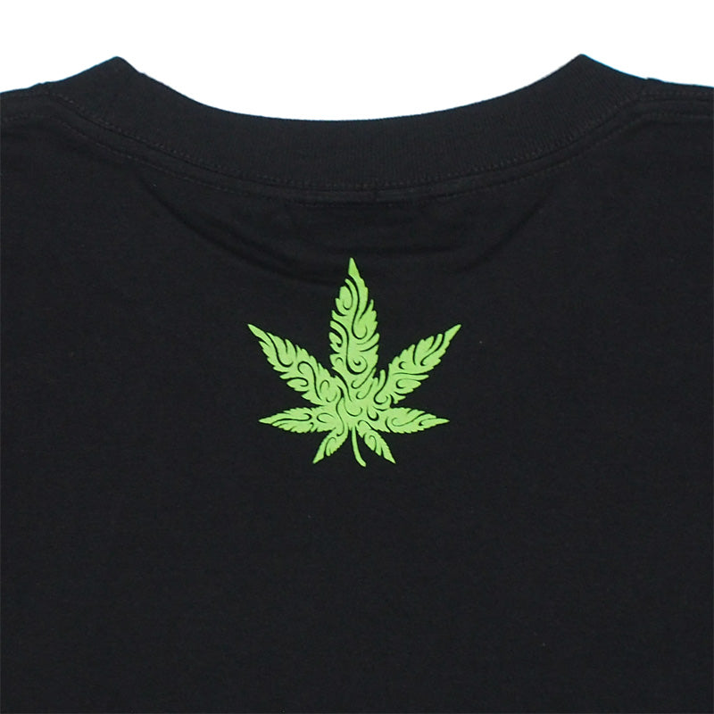 seedleSs Tシャツ "SD TRIBAL LEAF S/S TEE" (Black)