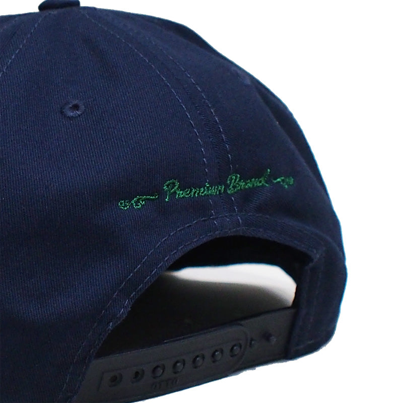 seedleSs キャップ SD OTTO SNAP BACK CAP (Navy / Green) 商品画像 背面 クローズアップ