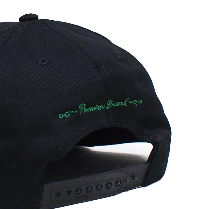 seedleSs　キャップ　"SD OTTO SNAP BACK CAP"　(Black / Green)