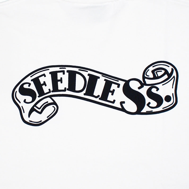 seedleSs　Tシャツ　"ROLLING LOGO42 9.1oz S/S TEE"　(White)