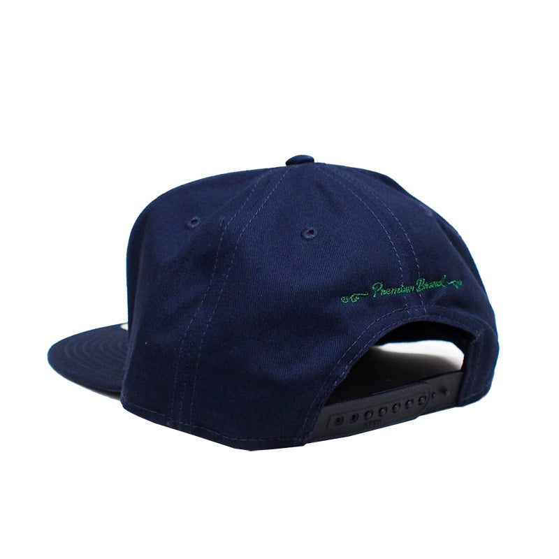 seedleSs　キャップ　"SD OTTO SNAP BACK CAP"　(Navy / Green)