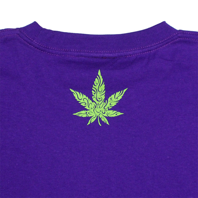 seedleSs Tシャツ "SD TRIBAL LEAF S/S TEE" (Purple)