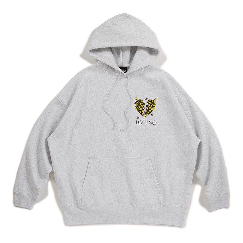 Deviluse パーカー "HONEYBEE PULLOVER HOODED" (Ash)