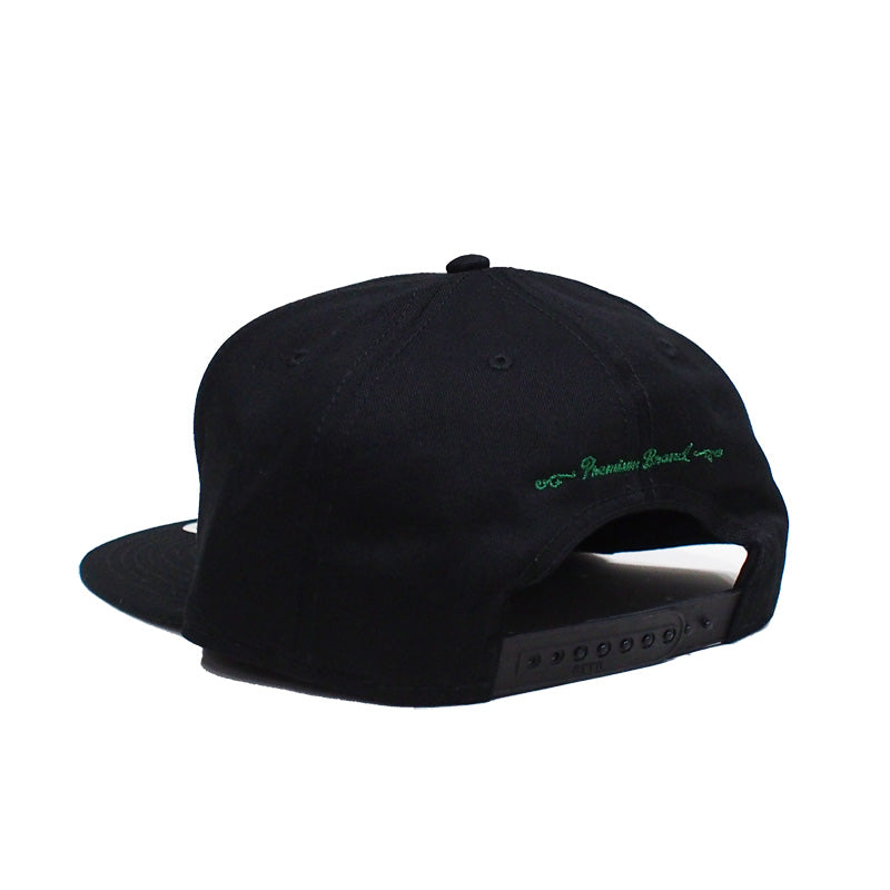 seedleSs　キャップ　"SD OTTO SNAP BACK CAP"　(Black / Green)