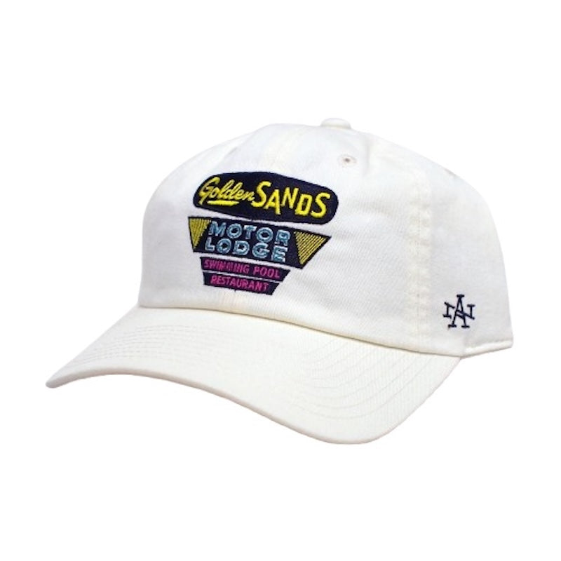AMERICAN NEEDLE キャップ GOLDEN SANDS MOTER LODGE CAP アイボリー 