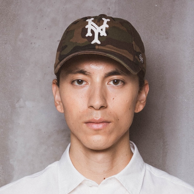AMERICAN NEEDLE キャップ NEW YORK CUBANS CAP カモ 着用画像