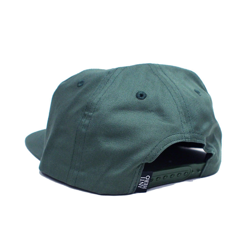 ANTI HERO　キャップ　"BASIC PIGEON ROUND SNAPBACK CAP"　(Forest Green / White)