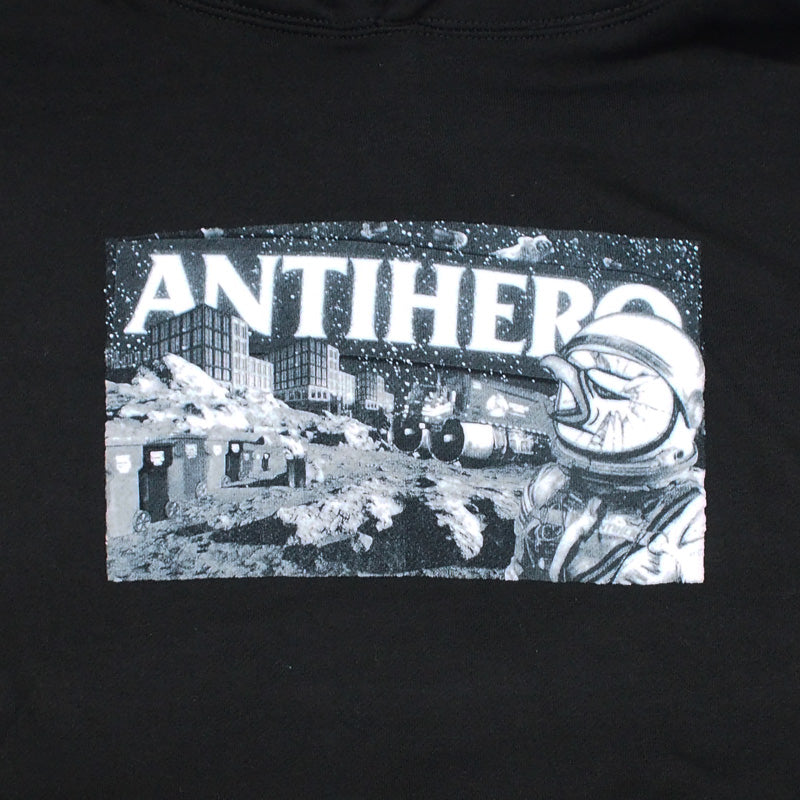 ANTI HERO パーカー "SPACE CONDO HOODIE" (Black / White Tonal)