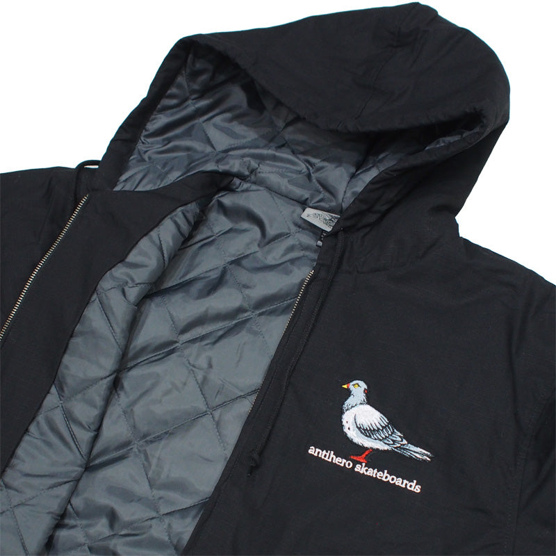 ANTI HERO　ジャケット　"LIL PIGEON RIPSTOP HOOD CUSTOM JACKET"　(Black / Multi)