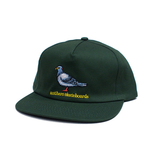 ANTI HERO　キャップ　"LIL PIGEON SNAPBACK CAP"　(Forest Green / Yellow)