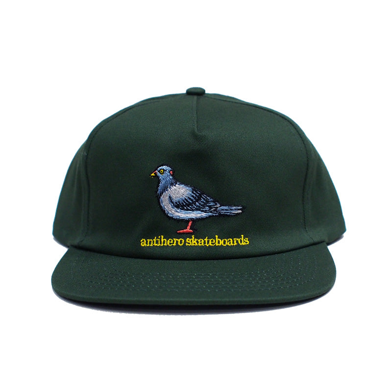 ANTI HERO　キャップ　"LIL PIGEON SNAPBACK CAP"　(Forest Green / Yellow)