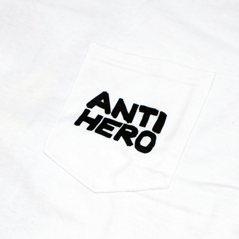 ANTI HERO L/STシャツ "FISH BOWL L/S POCKET TEE" (White / Multi)