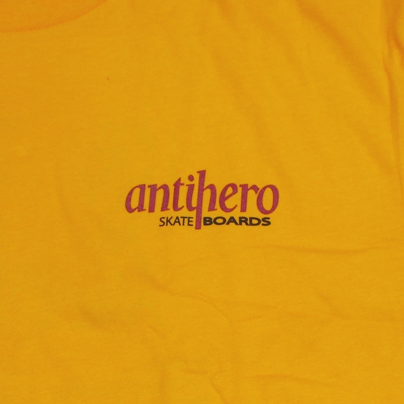ANTI HERO Tシャツ THE BUCKY TEE ゴールド 商品画像 フロントプリント
