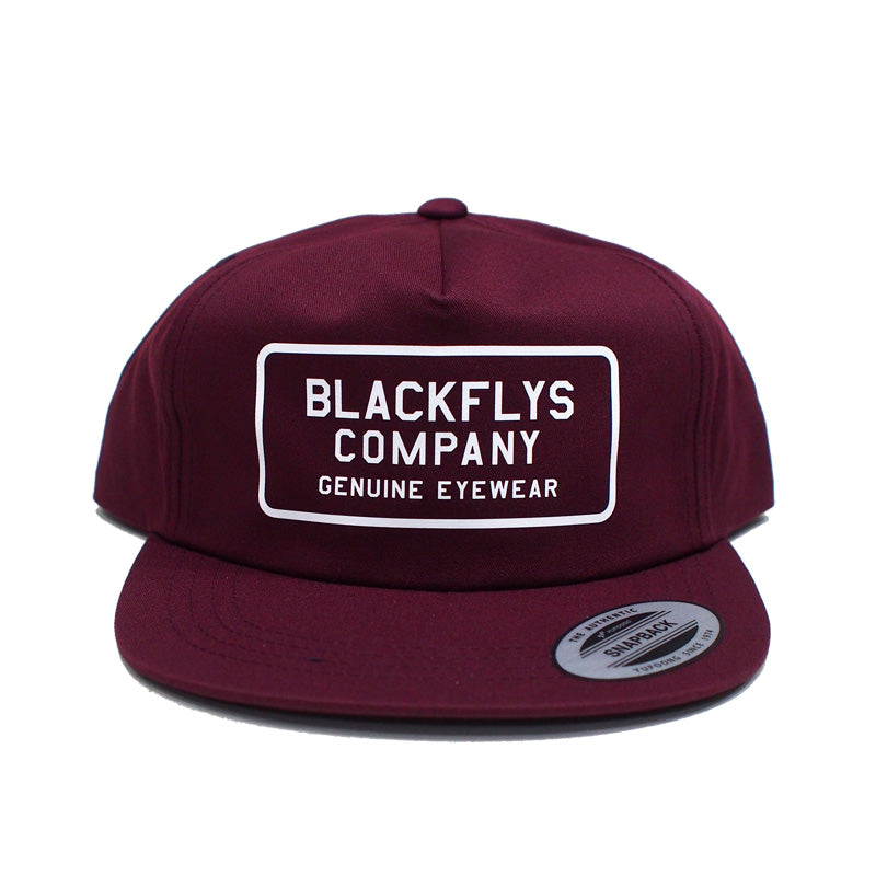 BLACK FLYS　キャップ　"MISSION SNAPBACK CAP"　(Maroon)