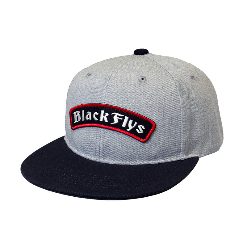 BLACK FLYS　キャップ　"ARCH SNAPBACK CAP"　(Heather Gray / Black)