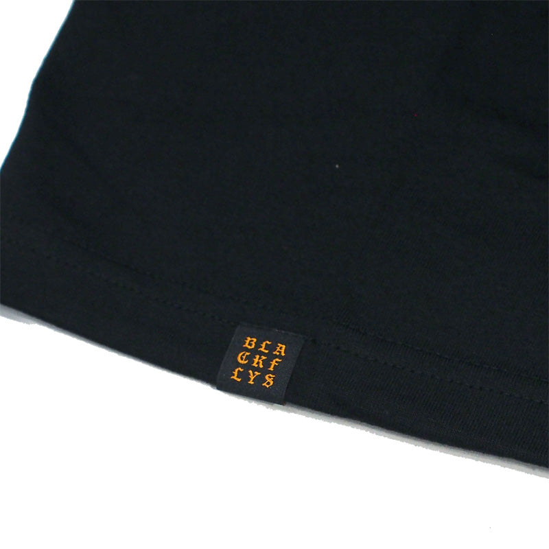 BLACK FLYS Tシャツ "SOLID BF S/S TEE" (Black)