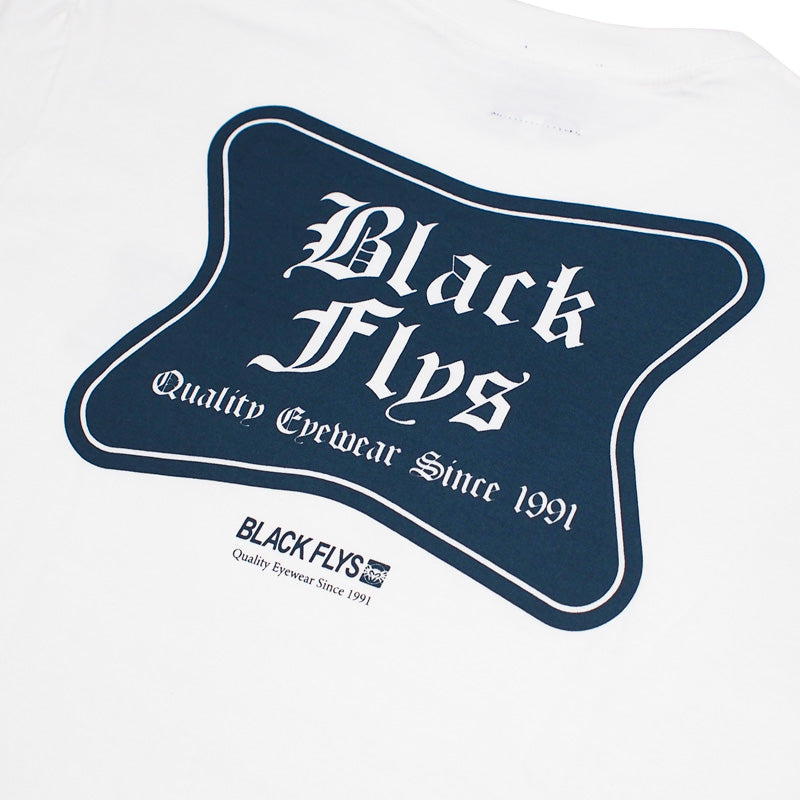 BLACK FLYS　Tシャツ　"LOW LIFE S/S TEE"　(Vanilla White)