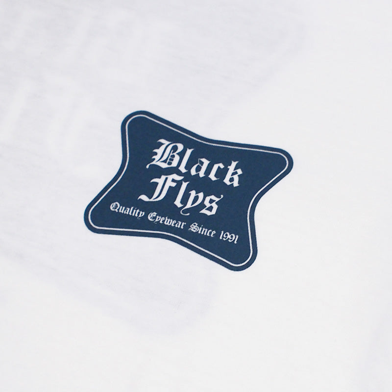 BLACK FLYS　Tシャツ　"LOW LIFE S/S TEE"　(Vanilla White)