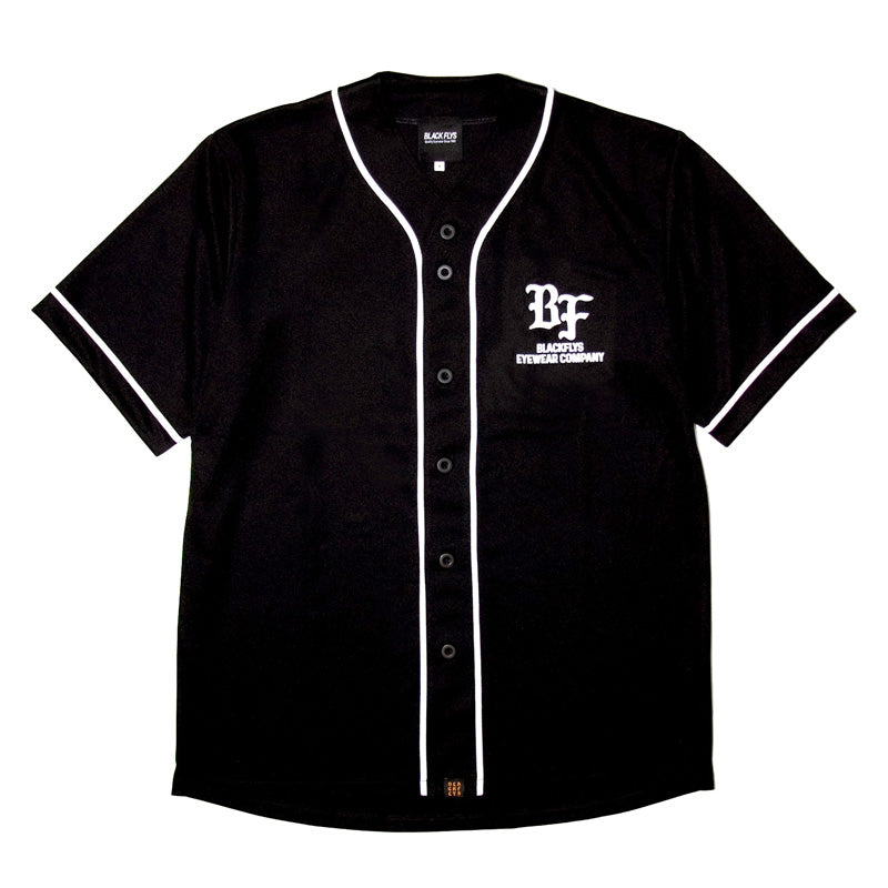 BLACK FLYS ベースボールシャツ SOLID BF BASEBALL SHIRT (Black) – PLUGS