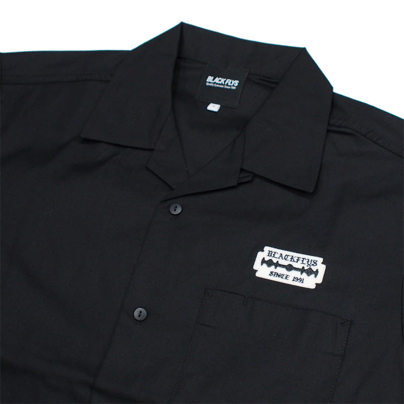 BLACK FLYS　S/Sシャツ　"RAZOR SHIRT"　(Black)