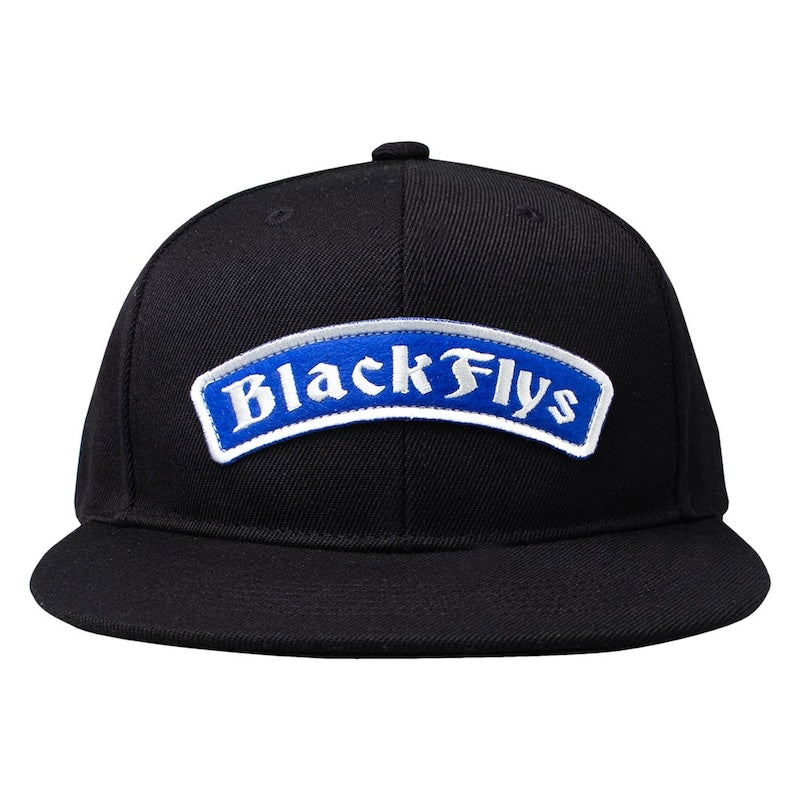 BLACK FLYS キャップ "ARCH SNAPBACK CAP" (Black / Blue)