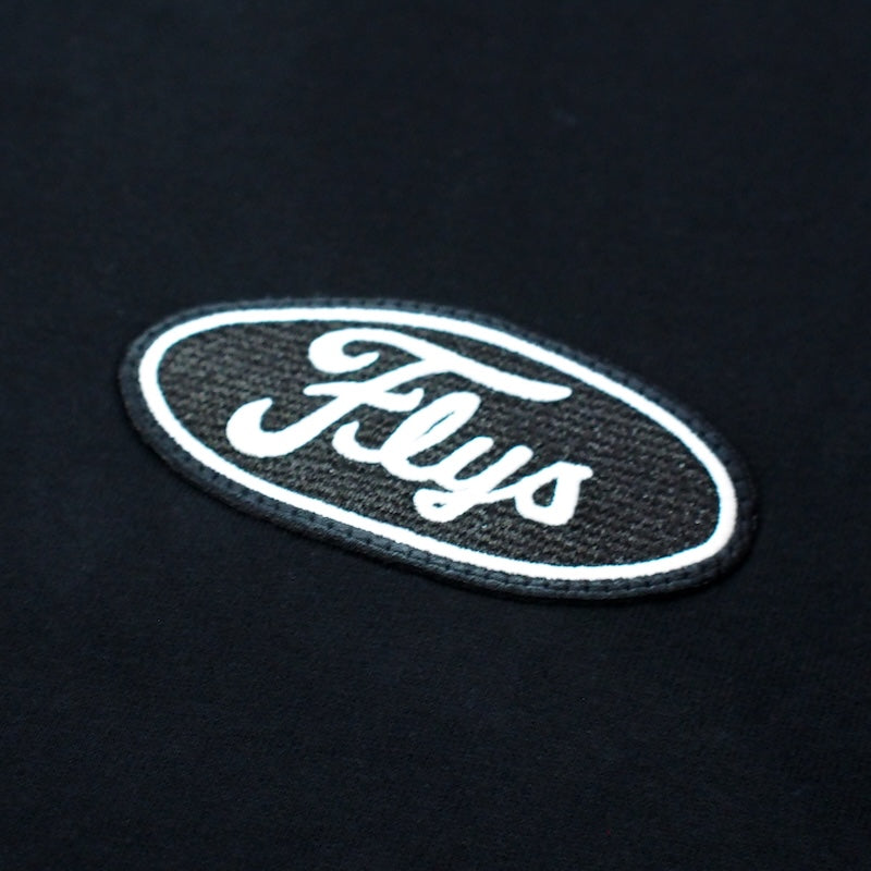 BLACKFLYS L/STシャツ "FURY OVAL WAPPEN L/S TEE" (Black)