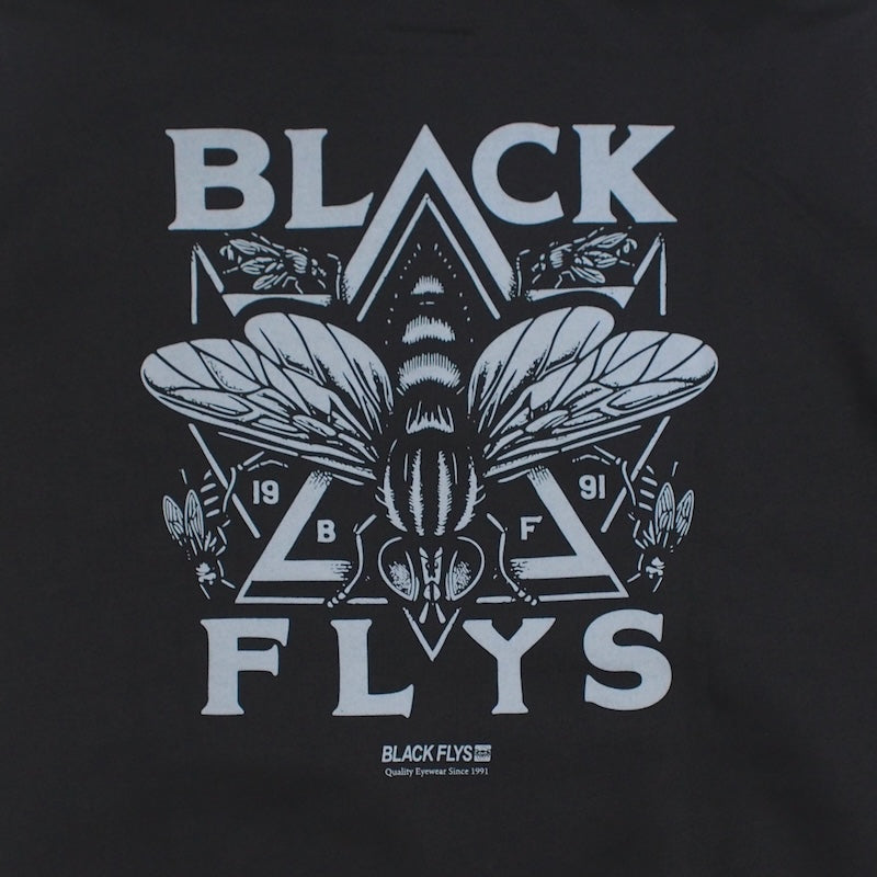 BLACK FLYS パーカー "FLY MILITIA HOODIE" (Black)