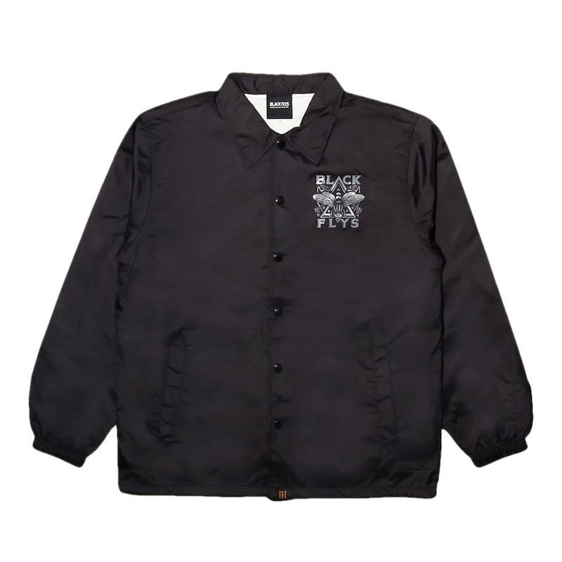 BLACK FLYS コーチジャケット "FLY MILITIA COACH JACKET" (Black)