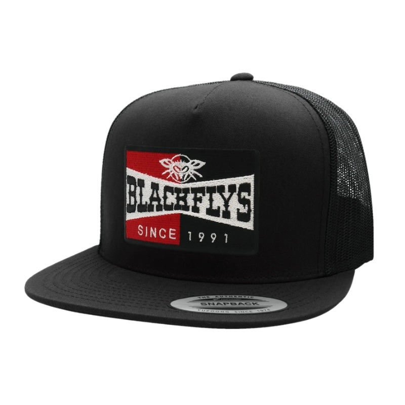 BLACK FLYS キャップ FLY SPARK PATCH TRUCKER CAP ブラック 
