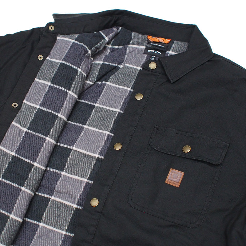 BRIXTON ジャケット "BUILDERS LINED JACKET" (Washed Black)