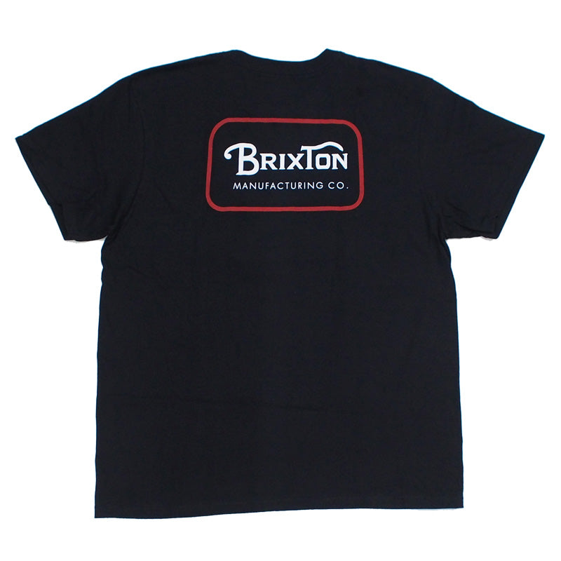 BRIXTON　Tシャツ　"GRADE S/S STANDARD TEE"　(Black / Casa Red / White)