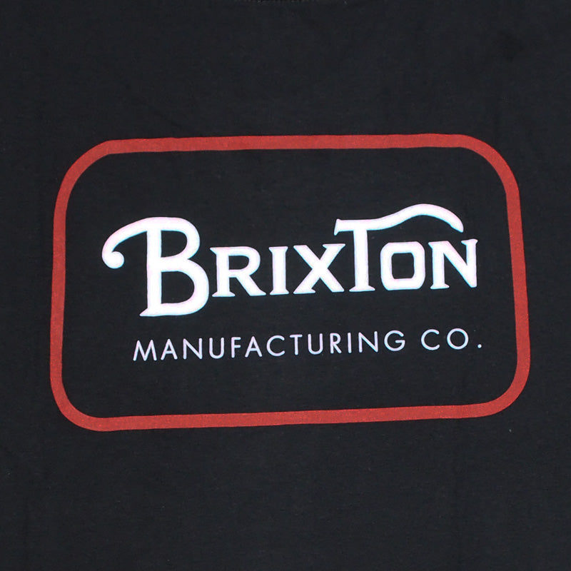 BRIXTON　Tシャツ　"GRADE S/S STANDARD TEE"　(Black / Casa Red / White)