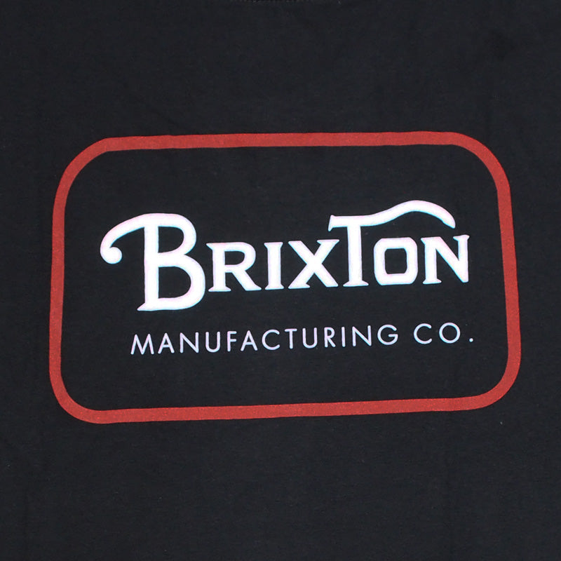 BRIXTON Tシャツ "GRADE S/S STANDARD TEE" (Black / Casa Red / White)