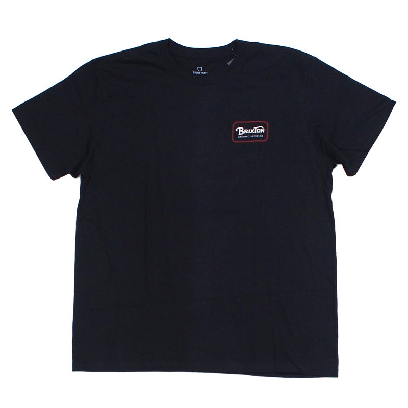 BRIXTON　Tシャツ　"GRADE S/S STANDARD TEE"　(Black / Casa Red / White)