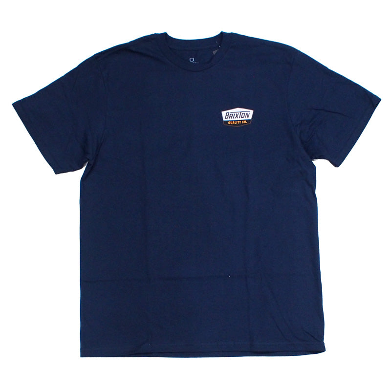 BRIXTON　Tシャツ　"REGAL S/S STANDARD TEE"　(Washed Navy / Sepia )