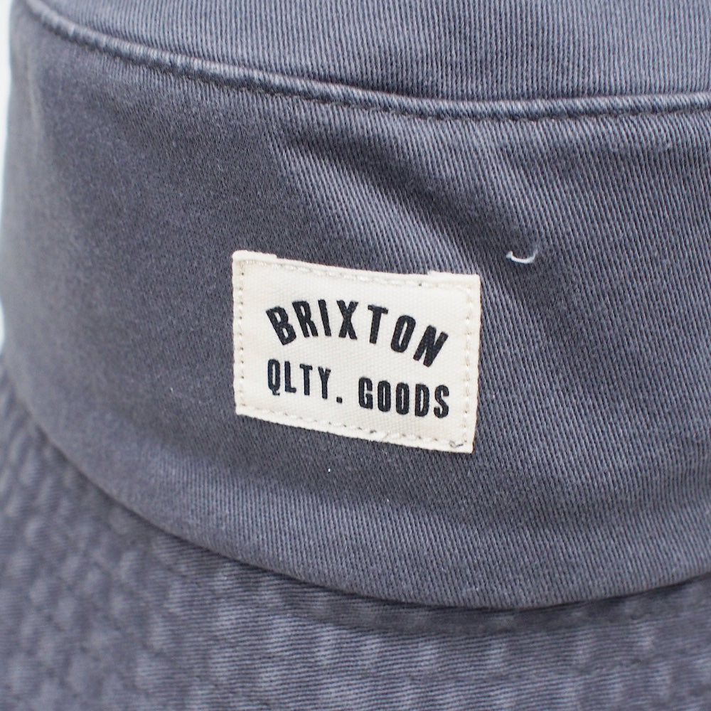 BRIXTON ハット "WOODBURN PACKABLE BUCKET HAT" (Cinder Gray Sol Wash)