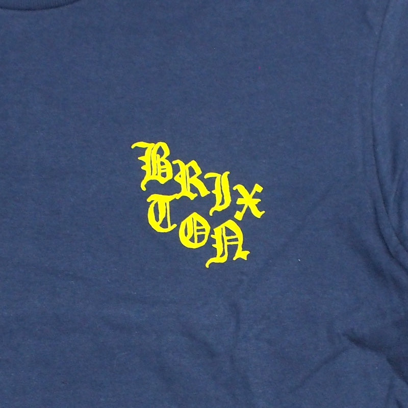 BRIXTON Tシャツ "BE KIND S/S STANDARD TEE" (Washed Navy)