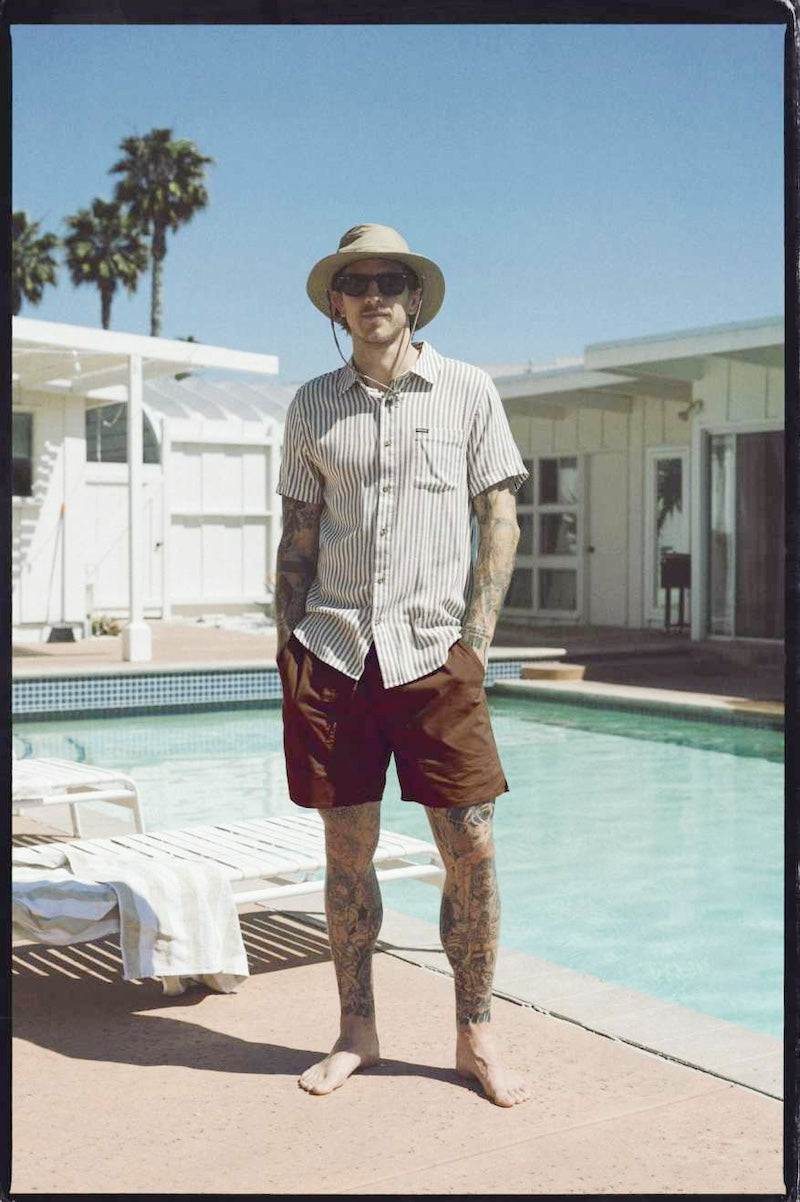 ★30%OFF★ BRIXTON ショーツ "EVERYDAY COOLMAX SHORT" (Sepia)