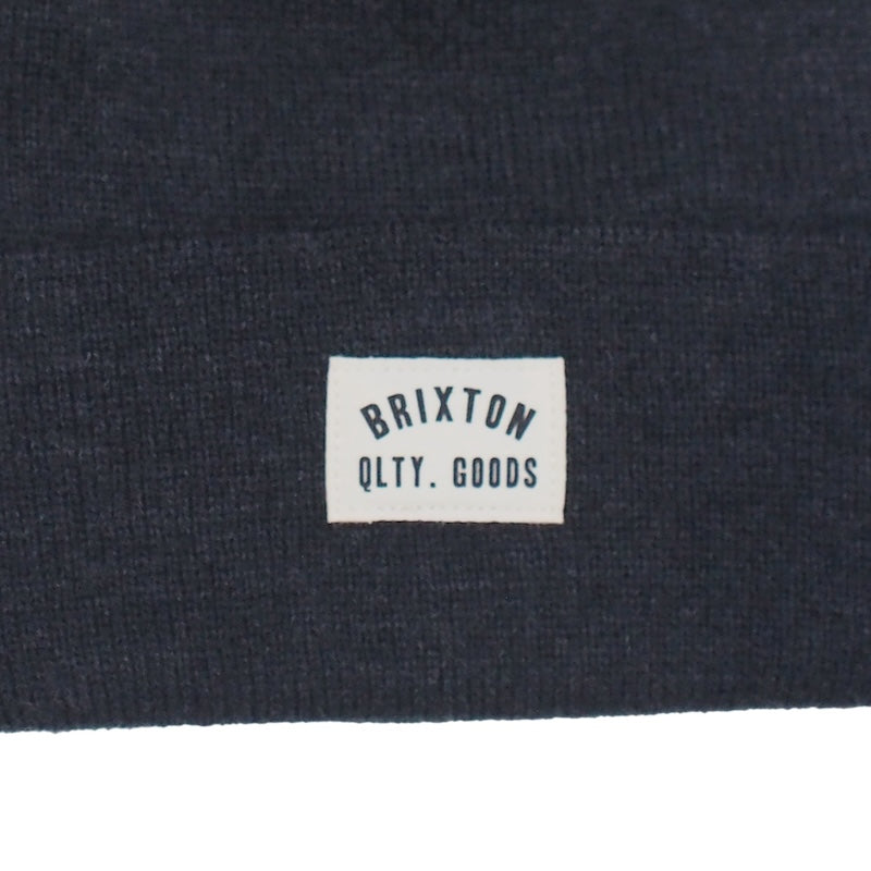 BRIXTON ビーニー "WOODBURN WATCH CAP BEANIE" (Washed Black)