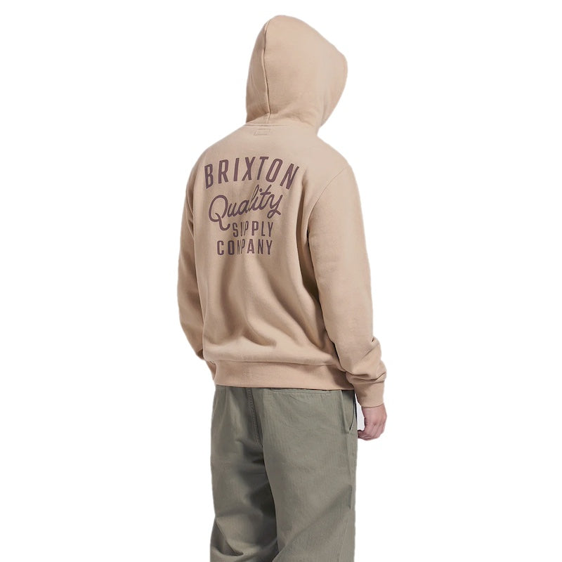 BRIXTON パーカー "HUBAL HOOD" (Sand)