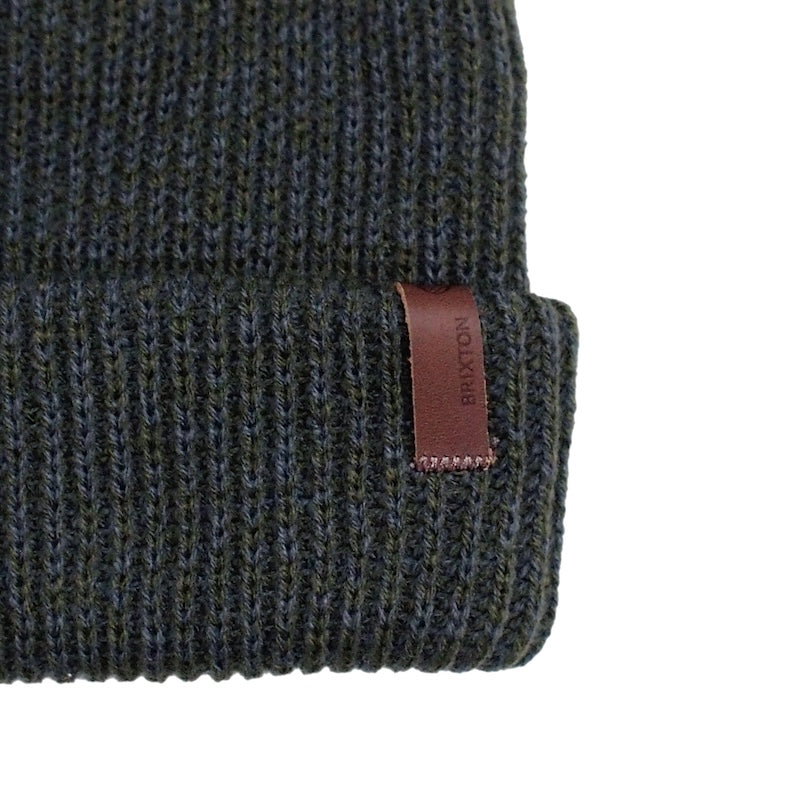 BRIXTON ビーニー "MARLED CHUNKY BEANIE" (Military Olive / Charcoal)