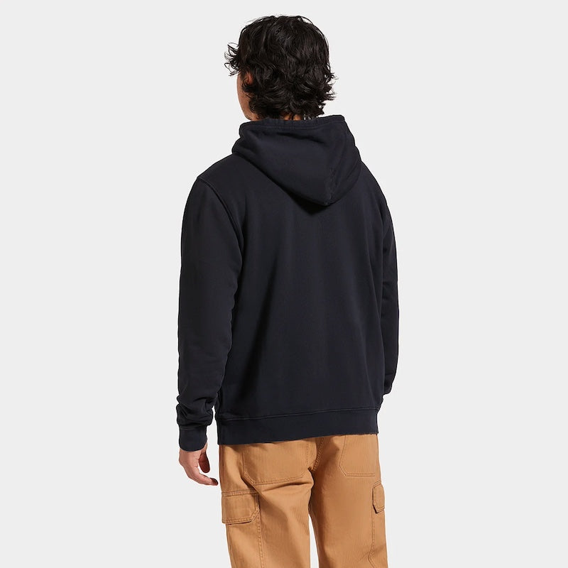 BRIXTON パーカー "VARSITY BROKEN IN HOOD" (Black Worn Wash)