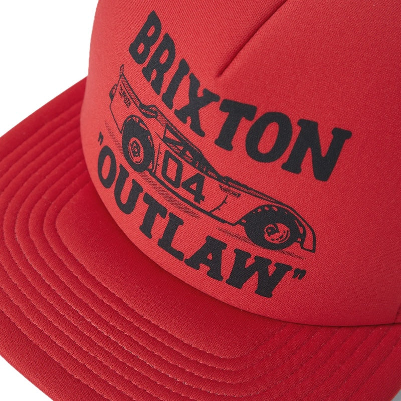 BRIXTON メッシュキャップ "OUTLAW NP MP TRUCKER HAT" (Red / Red)