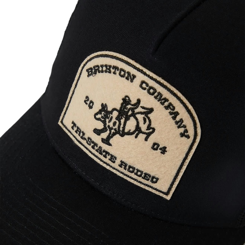 BRIXTON メッシュキャップ "DANFORTH NETPLUS TRUCKER HAT" (Black / Black)