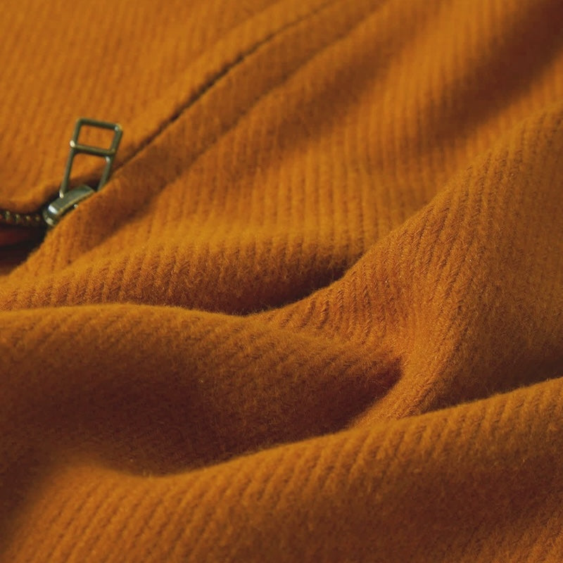 BRIXTON L/Sシャツジャケット "UNION FULL ZIP FLANNEL" (Rustic Caramel)